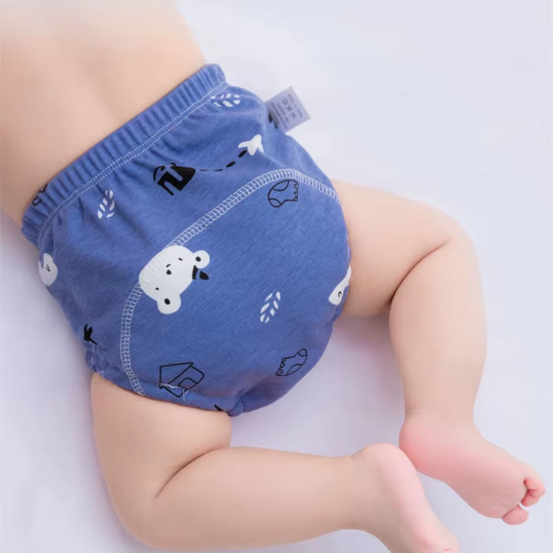 Reusable Baby Training Pants – Soft Cotton Diaper Shorts for Boys & Girls