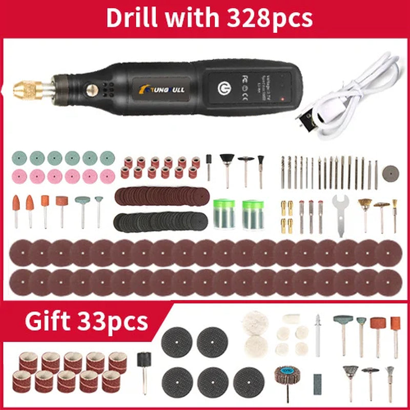 USB Rechargeable Engraving & Polishing Tool – Cordless Mini Rotary Drill Kit