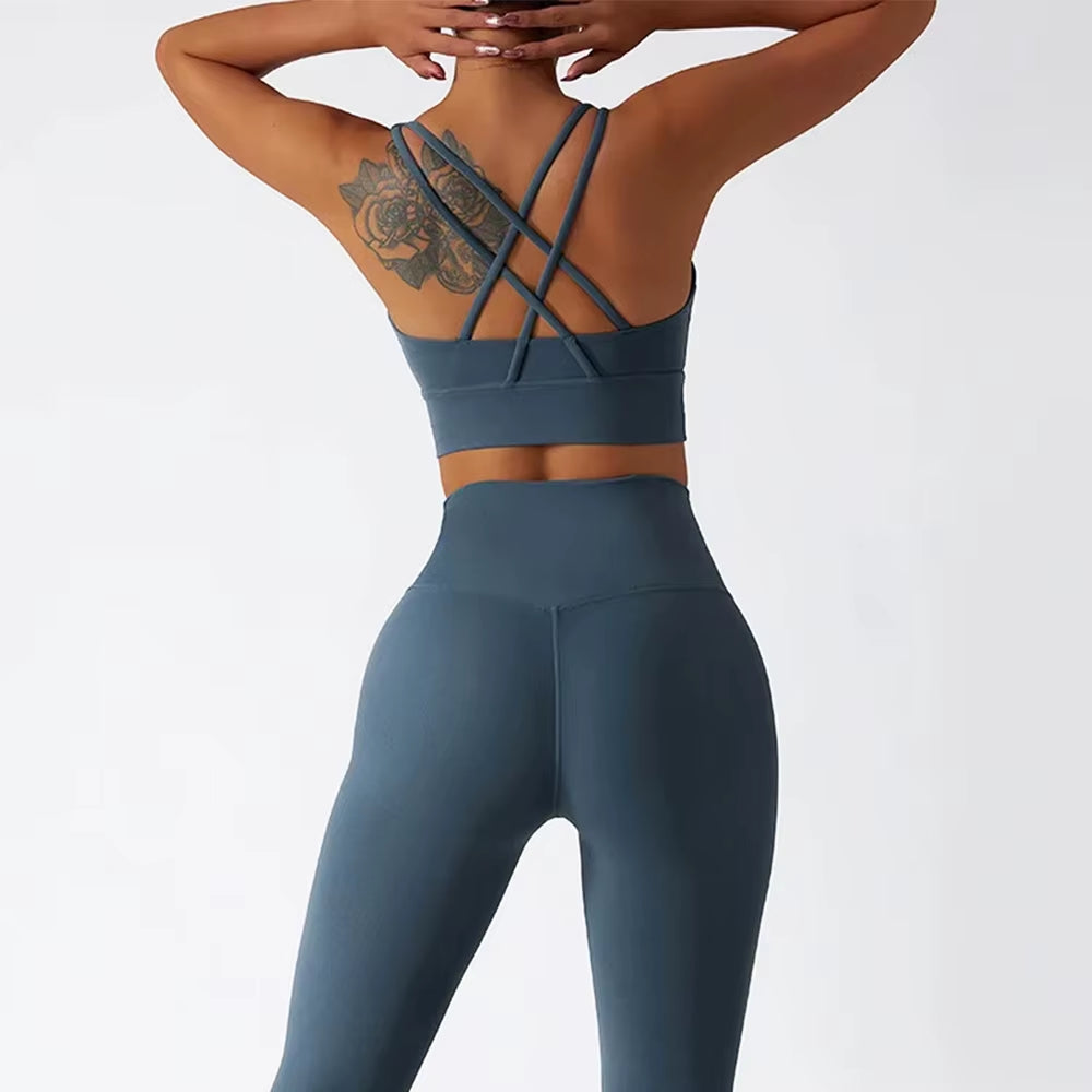 Seamless Women’s Yoga Set – High-Waist Sportswear for Gym, Workout & Fitness Training