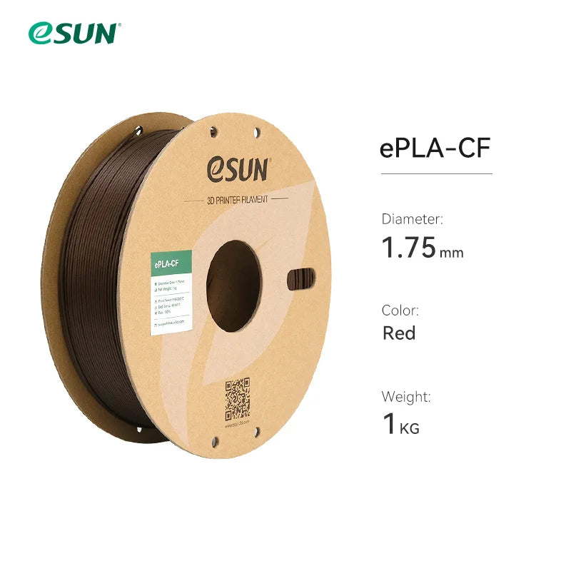 Esun Carbon Fiber PLA Filament – 1KG 1.75MM High-Strength, Fast Printing 3D Printer Filament