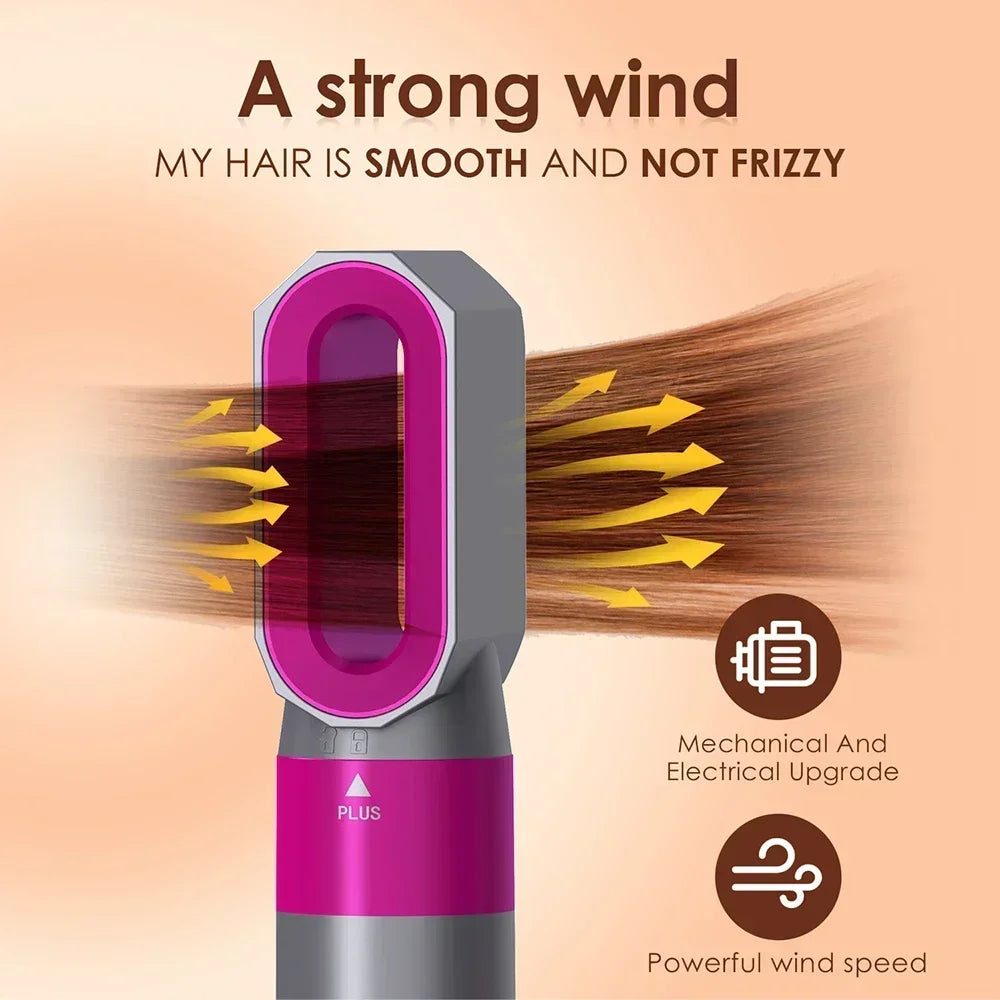 5-in-1 Hair Styling Tool Set – Dryer, Straightener, Curling Iron & Hot Air Brush Combo