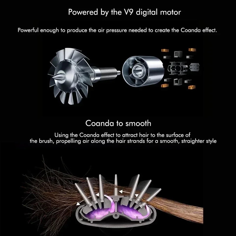 5-in-1 Hair Styling Tool Set – Dryer, Straightener, Curling Iron & Hot Air Brush Combo