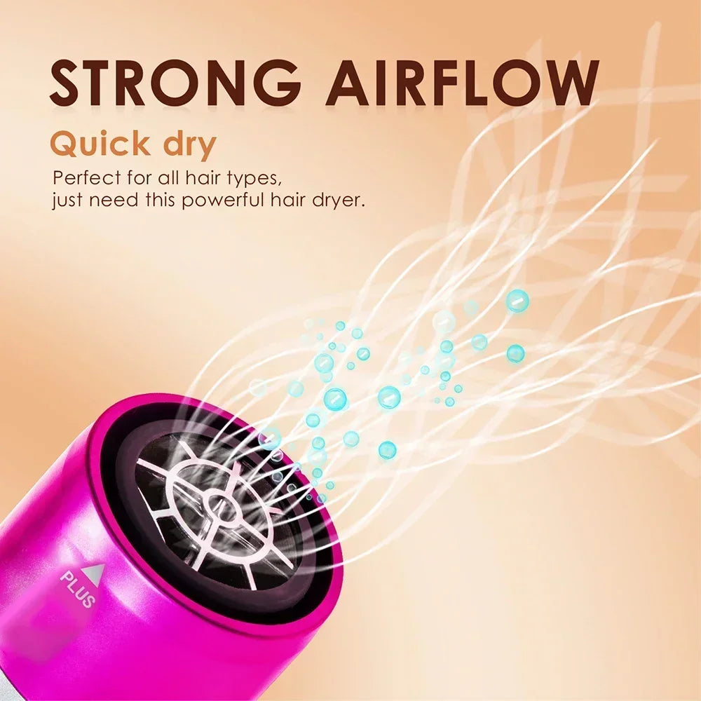 5-in-1 Hair Styling Tool Set – Dryer, Straightener, Curling Iron & Hot Air Brush Combo