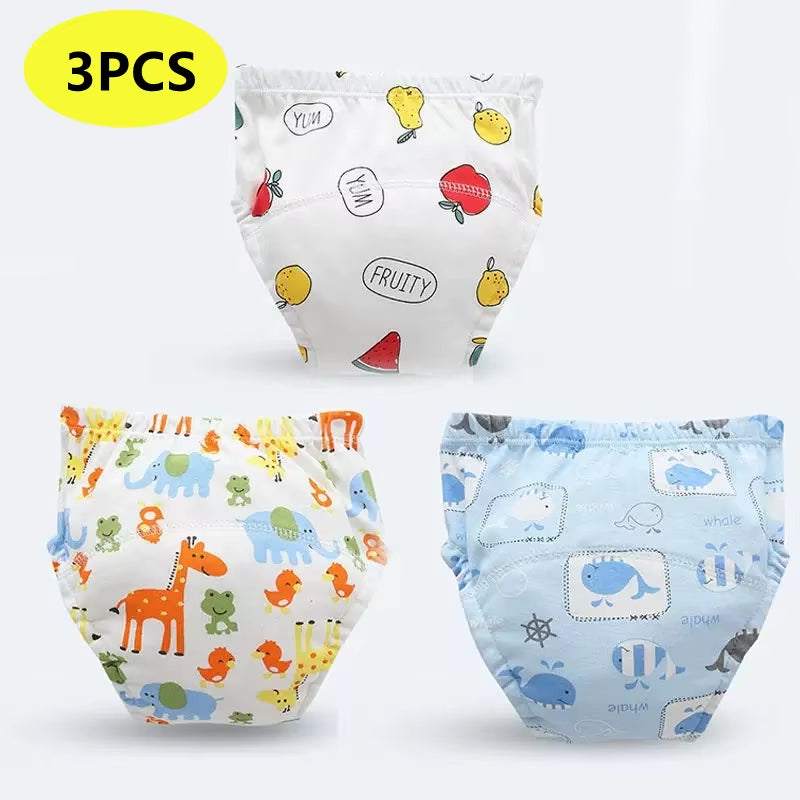 Reusable Baby Training Pants – Soft Cotton Diaper Shorts for Boys & Girls
