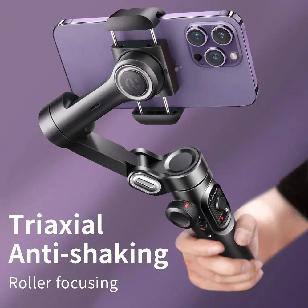 3-Axis Foldable Gimbal Stabilizer for Smartphones – Handheld Vlog & Video Recording Anti-Shake Mount