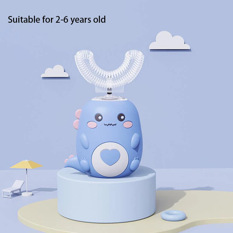 Smart U-Shaped Kids Electric Toothbrush – 360° Sonic Cleaning with Soft Silicone