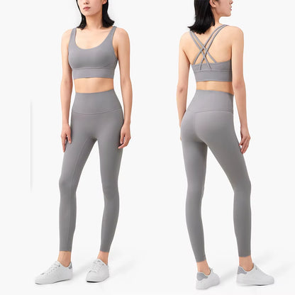 Seamless Women’s Yoga Set – High-Waist Sportswear for Gym, Workout & Fitness Training