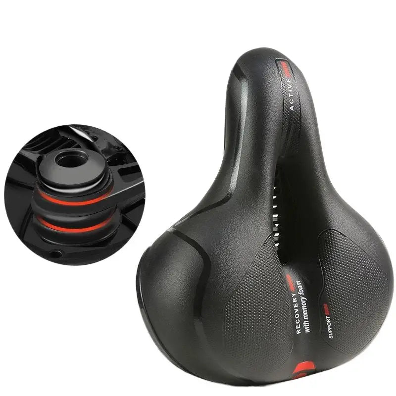 Shock-Absorbing Breathable Bike Saddle – Ergonomic Comfort Seat for MTB & Road Bikes