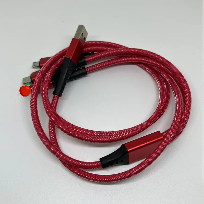 66W 3-in-1 Fast Charging USB Cable – For iPhone, Android & Type-C Devices