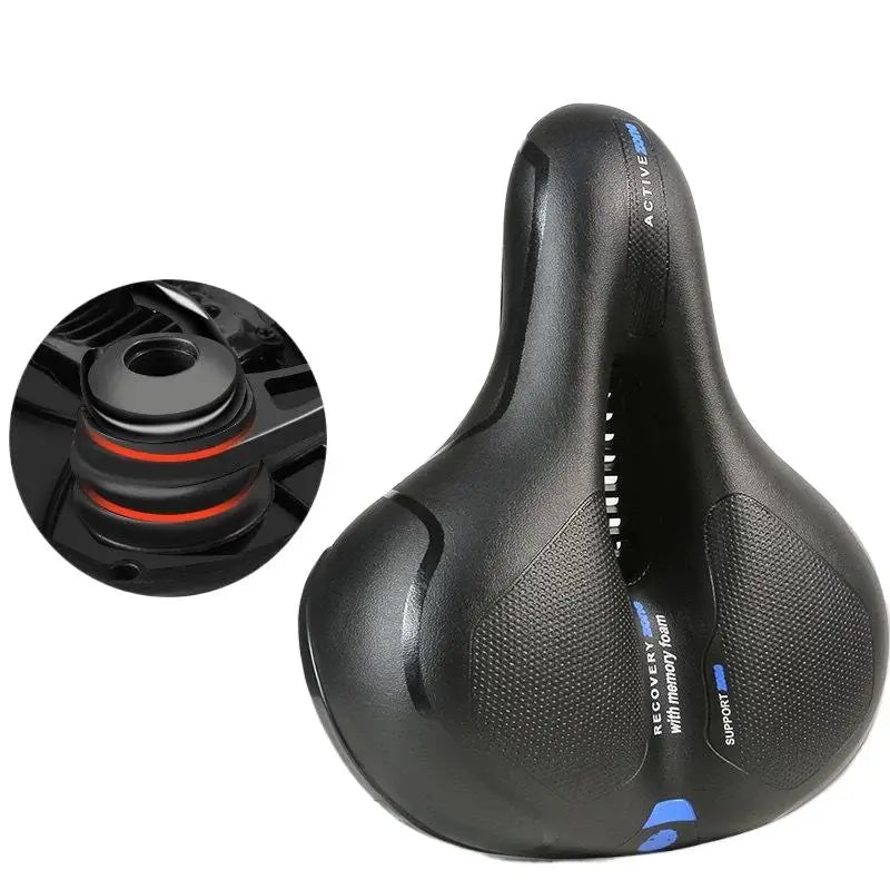 Shock-Absorbing Breathable Bike Saddle – Ergonomic Comfort Seat for MTB & Road Bikes