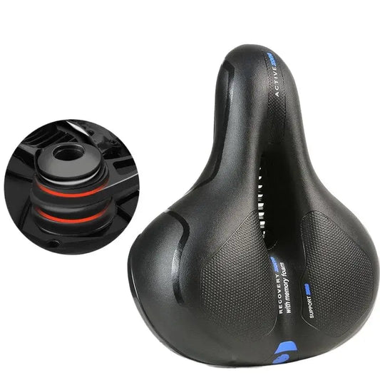 Shock-Absorbing Breathable Bike Saddle – Ergonomic Comfort Seat for MTB & Road Bikes