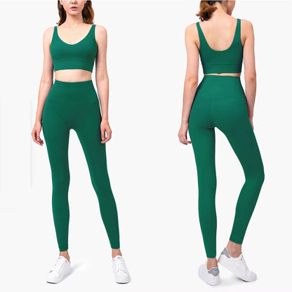 Seamless Women’s Yoga Set – High-Waist Sportswear for Gym, Workout & Fitness Training