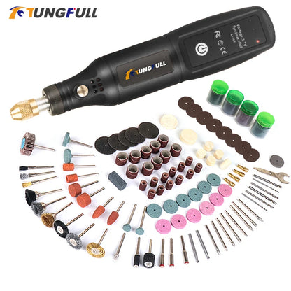 USB Rechargeable Engraving & Polishing Tool – Cordless Mini Rotary Drill Kit