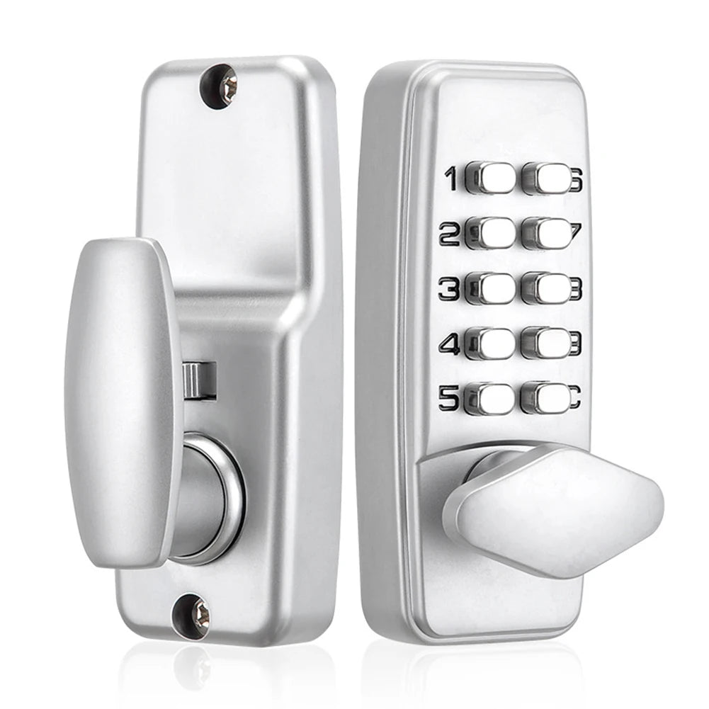 Heavy-Duty Waterproof Mechanical Code Door Lock – Easy Install, No Batteries Needed