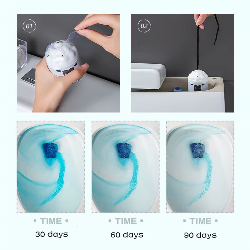 Toilet Bowl Automatic Cleaner Tablets – Deodorize & Remove Dirt Effortlessly