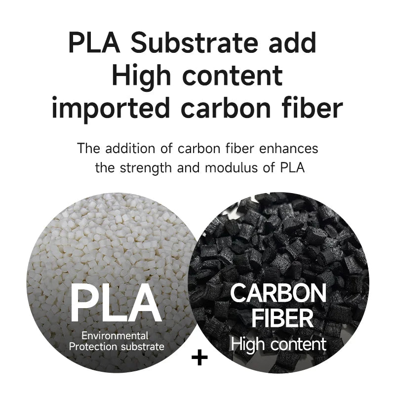 Esun Carbon Fiber PLA Filament – 1KG 1.75MM High-Strength, Fast Printing 3D Printer Filament