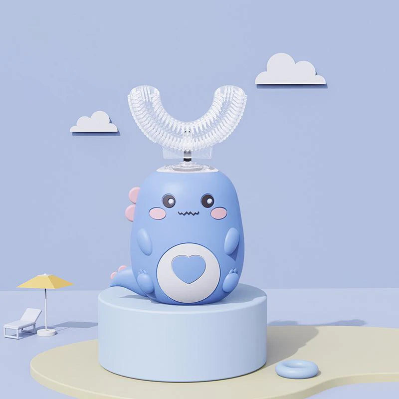 Smart U-Shaped Kids Electric Toothbrush – 360° Sonic Cleaning with Soft Silicone