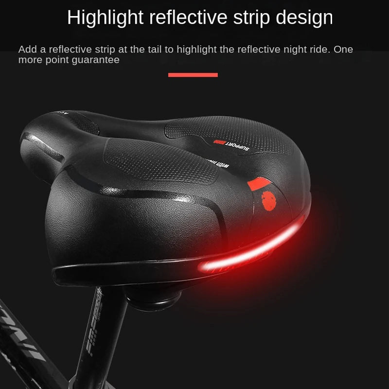 Shock-Absorbing Breathable Bike Saddle – Ergonomic Comfort Seat for MTB & Road Bikes