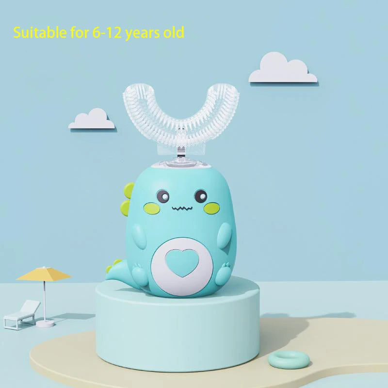Smart U-Shaped Kids Electric Toothbrush – 360° Sonic Cleaning with Soft Silicone