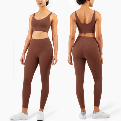 Seamless Women’s Yoga Set – High-Waist Sportswear for Gym, Workout & Fitness Training