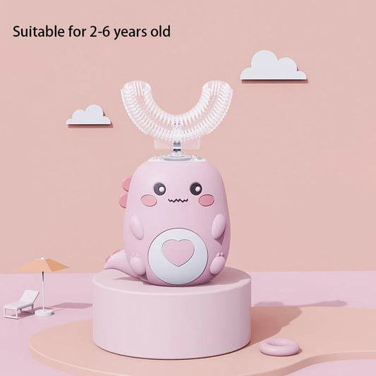 Smart U-Shaped Kids Electric Toothbrush – 360° Sonic Cleaning with Soft Silicone