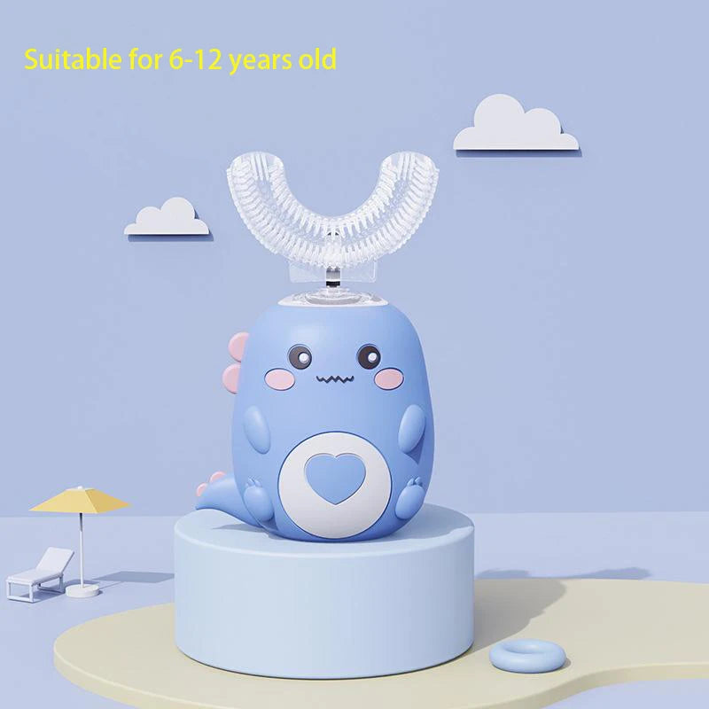 Smart U-Shaped Kids Electric Toothbrush – 360° Sonic Cleaning with Soft Silicone