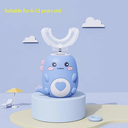 Smart U-Shaped Kids Electric Toothbrush – 360° Sonic Cleaning with Soft Silicone