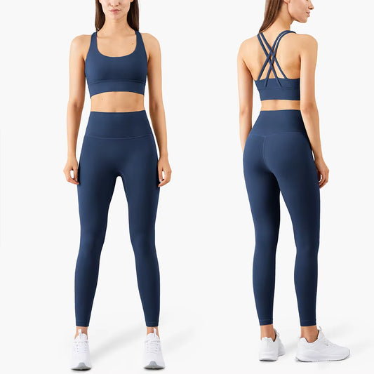 Seamless Women’s Yoga Set – High-Waist Sportswear for Gym, Workout & Fitness Training